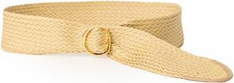 B-Low The Belt Caterina Woven Belt in Vacchetta Gold at Nordstrom, Size Medium