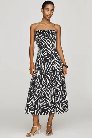 endless rose Zebra Midi Dress
