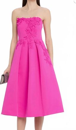 Sachin & Babi Evie Midi Dress In Cerise