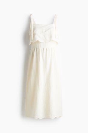 H&M MAMA Stillkleid mit Bindetr&auml;gern - Cremefarben