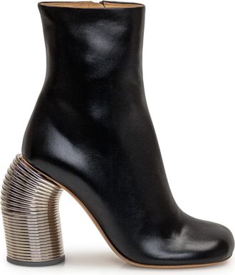 Off-white Black Solid Spring Boots