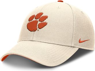 Nike Clemson Primetime Rise Nike Mens Dri-FIT College Trucker Adjustable Hat in Brown | NC940C3GCLN-A82