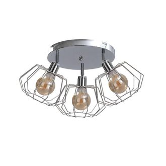 Netlighting Luna Ceiling Spotlight Clusters Silver 32cm 3x E27