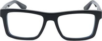 Saint Laurent Rectangle Full Rim Eyeglasses - Black