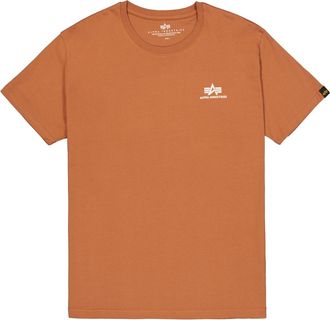 Alpha Industries T-Shirt ALPHA INDUSTRIES Basic T-Shirt SL, Herren, Gr. L, braun (hazel braun), Obermaterial: 100% Baumwolle, Shirts T-Shirt