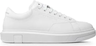 A|X Armani Exchange Witte Sneakers - Heren - Sneakers - Wit - 40 EU - Leer - Schoenen