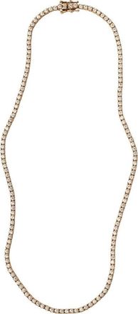 Made by Mary CZ Prong-Set Tennis Necklace in Gold at Nordstrom, Size 16