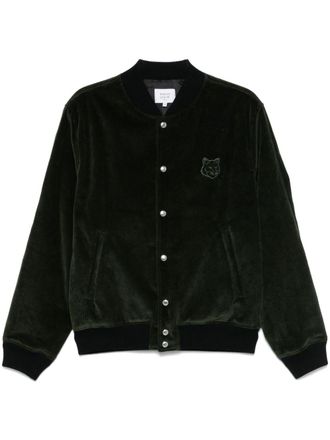 Maison Kitsun&eacute; Bomber Teddy - Verde