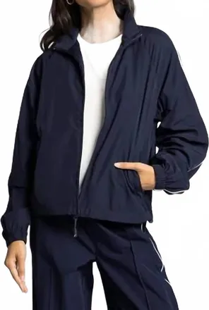 Thread & Supply Side Line Jacket In Dark Navy White