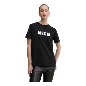 Msgm Msgm, Dames, Tops, Zwart, Maat: XS Katoen