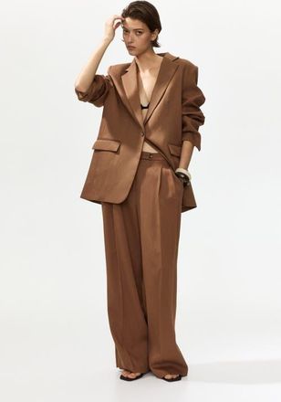 H&M Wide-leg dress pants in Brown at Nordstrom, Size 10