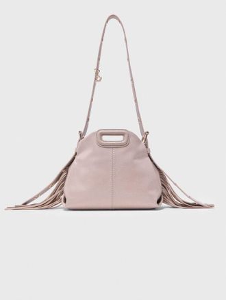 Maje Naplak Leather Miss M Mini Bag - Beige - Maje