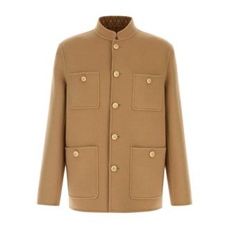 Valentino Garavani Jas van wolmix - Heren - Blazers - Bruin - XL - Wol - Jassen