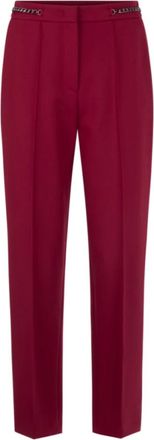 Marc Cain Franca High-Waist Broek - Dames - Broeken - Rood - Maat: XL