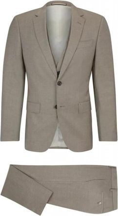 HUGO BOSS H-Huge 3Pcs 232 - Heren - Business pakken - Grijs - L - Wol - Kostuums