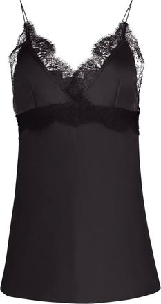 Nina Ricci Top in seta con scollo a V - Nero