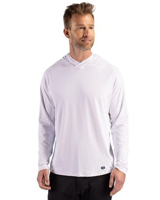Cutter & Buck Prospect Recycled Featherlight Stretch Mens Hooded Pullover