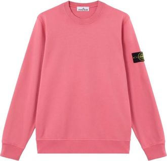 Stone Island Crewneck Sweatshirt - Heren - Sweatshirts - Roze - XS - Katoen - Hoodies & sweatvesten
