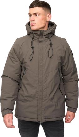 Crosshatch Mens Rendors Jacket (Olive) - Size Medium