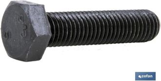 cofan Din 933 C-8.8 3/4 X 45 N Unc Caja 10 Unid., Tornillo Cabeza Hexagonal Whitworth (unc) Din-933, Rosca Total, Clase 8.8, Color Negro. Medidas Desde 1/4 