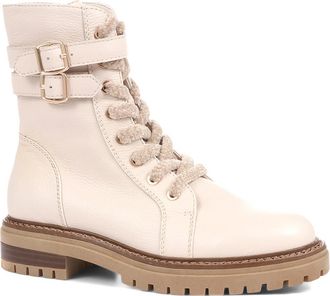 Jones Bootmaker Womens Simonetta Biker Boots - White Leather - Size UK 3