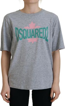 Dsquared2 Dsquared&sup2; Logo Cotton Crewneck Short Sleeve Tee Womens T-shirt (Pre-Owned)