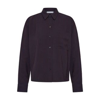 By-Bar Amsterdam Lise Wide Stripe Blouse - Dames - Blouses & Shirts - Paars - Maat: XL Viscose