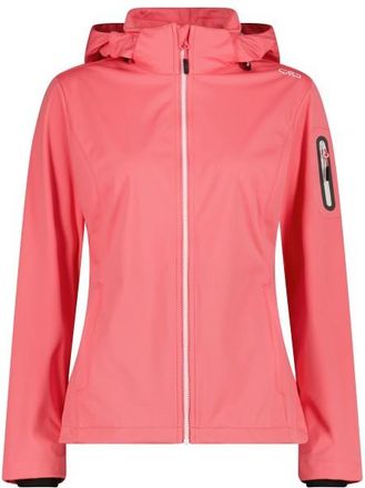 F.lli Campagnolo Light Softshell Jacket Zip Hood Softshelljacke f&uuml;r Damen | rosa/rot