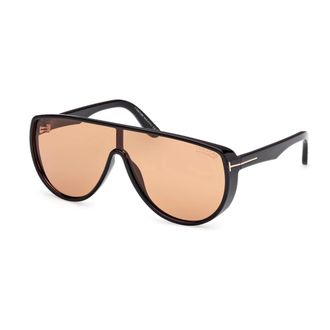 Tom Ford Sunglasses, unisex, Black, Size: ONE SIZE Black/Brown Sunglasses Achilles Ft1182