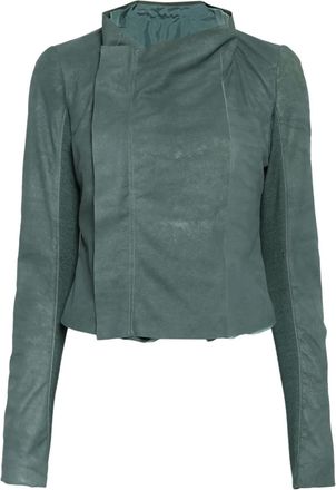 Rick Owens Giacca biker Hollywood - Verde