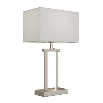 Lindby L&aacute;mpara De Mesa sigurd En Gris Textura, Tela, Tejido, Seda - Lindby
