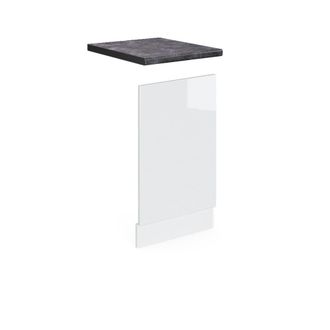 Vicco Panel Frontal R-line, Blanco Alto Brillo, 45 Cm, Et Antracita