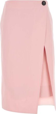 Bottega Veneta Pink Twill Skirt