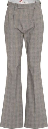 Vivienne Westwood Grey Flared Flat Front Pants