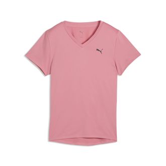 Puma T-shirt con scollo a V TAD ESSENTIALS da donna, Abbigliamento, Rosa, XXS