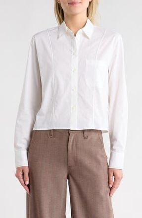 Rag & Bone Gerry Cotton Shirt in White at Nordstrom Rack, Size X-Large