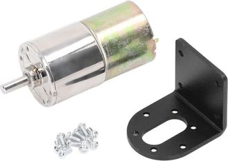 OEM Micromotor De Engranajes De Cc De 12 V Y 10 W Con Soporte, Aleaci&oacute;n De Aluminio Autoblocante, 0-150 Rpm Para Uso Industrial