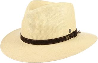 Lierys Traveller Straw Panama Hat with Leather Band Men Summer