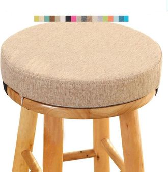 OEM Coj&iacute;n Redondo Para Taburete - C&oacute;modo Coj&iacute;n Redondo Para Silla - 30 Cm - Coj&iacute;n Para Silla Para Comedor, Cocina, Oficina, Bar, Jard&iacute;n, Interior/exterior