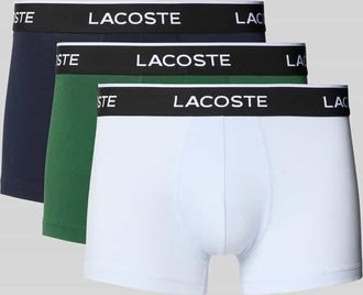Lacoste Trunks Baumwoll-Mix im 3er-Pack in Blau, Gr&ouml;&szlig;e XXL