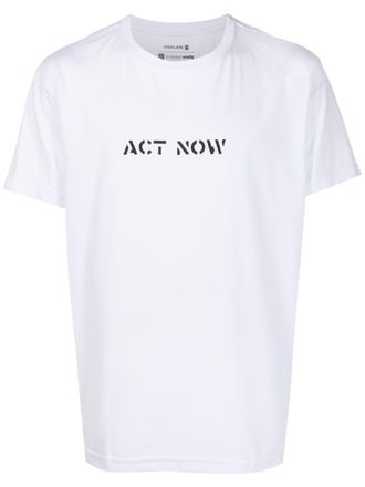 Osklen graphic-print cotton T-Shirt - men - Polyester/Cotton - P - White