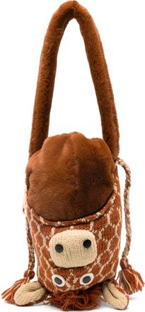 La Milanesa Vicky Giraffa shouder bag - women - Polyester - One Size - Brown