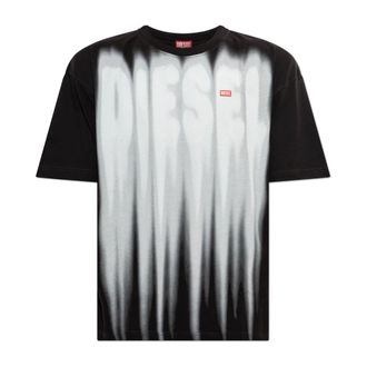 Diesel Tops, Heren, Zwart, 2Xl, Katoen, T-Boxt-Aa 1 T-Shirt