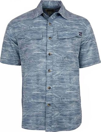 Hook & Tackle Mens Offshore Fishing Vented Shirt In Gray