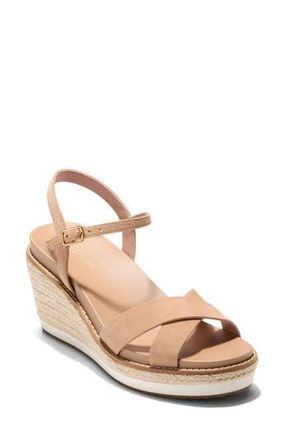 Cole Haan Silvee Espadrille Wedge Sandal in Tuscan Sand Suede at Nordstrom Rack, Size 10