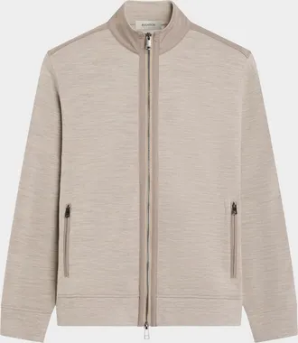 Bugatchi Men & apos;s Cotton-Wool Blend Zip-Up Cardigan