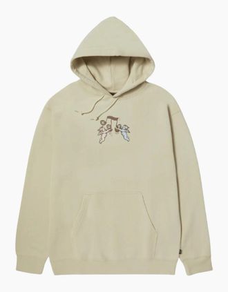 HUF Mens HUF Song Stone Pullover Hoodie - Cream - Size: 36