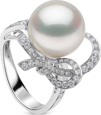 Yoko London Anello Contessa con perle e diamanti - Argento