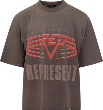 Represent Reversible Living Legacy Tour T-Shirt - Heren - T-shirts - Bruin - M - Katoen - Tops