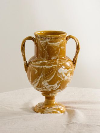 Cabana Vaso In Ceramica Amphora - Arancione